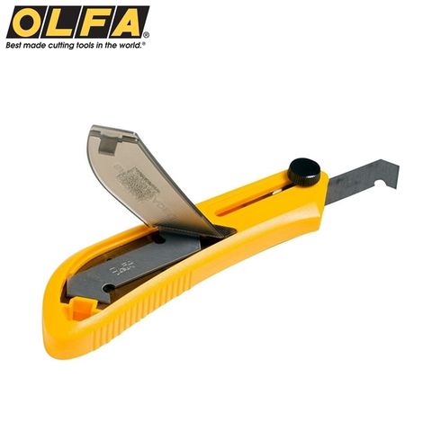 OLFA 日本壓克力刀Acrylic壓克力切割刀PC-L(附繫繩孔;2.2x3.5x2cm)膠板切割刀Heavy-duty plastic cutter