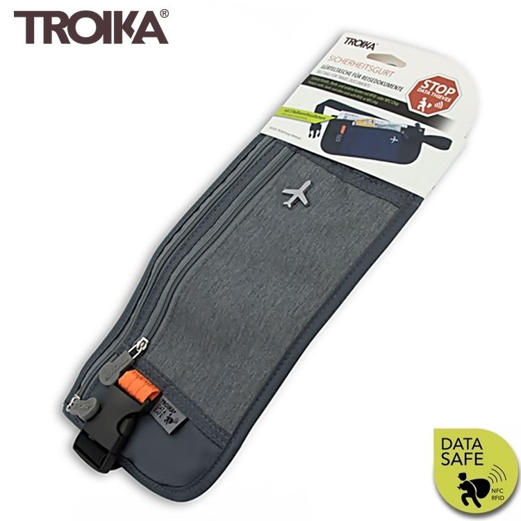 TROIKA 梅森巴赫 德國防RFID-NFC信用卡袋防盜隨身貼身包BLB20系列防感應護照包防感應錢包防盜刷側錄信用卡包包