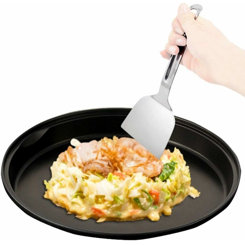 KAI 貝印 日本製大阪燒鏟105mm鐵板燒鏟DS-1011(全不鏽鋼)料理平鏟刀DIY文字燒廣島燒煎鏟漢堡排牛排鏟