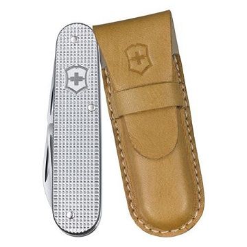 VICTORINOX 瑞士維氏 限量版 Cadet Colors 軍校生系列金屬鋁柄紋面8用瑞士刀-銀色(0.2600.L1226)附刀套