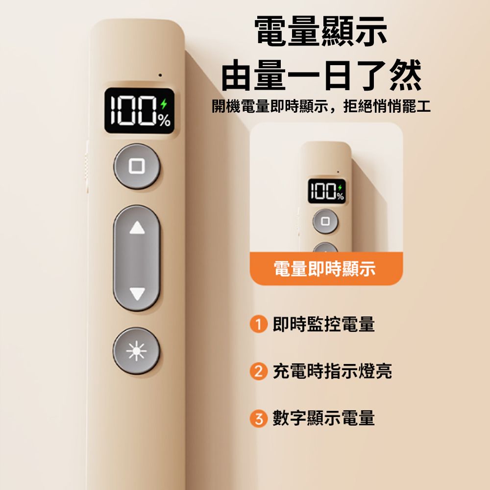  UKKA 專業輕薄雷射簡報筆/紅光雷射筆 多功能數顯雷射翻頁筆 PPT 遙控筆 講課筆 即插即用 B1X