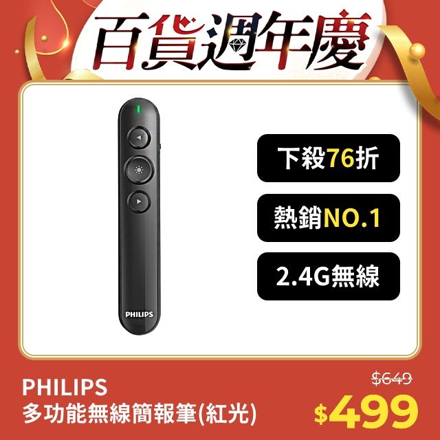 PHILIPS 飛利浦   SPT9404 無線簡報筆