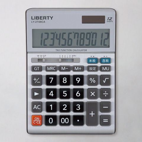 LIBERTY 利百代 財務快手-桌上型12位數計算機-銀 LY-2748CA