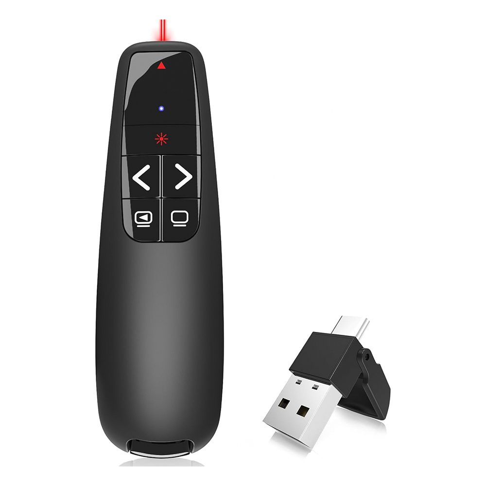  專業雷射簡報筆 簡報遙控器 雷射筆 Type-C & USB-A 雙頭 JL-01B