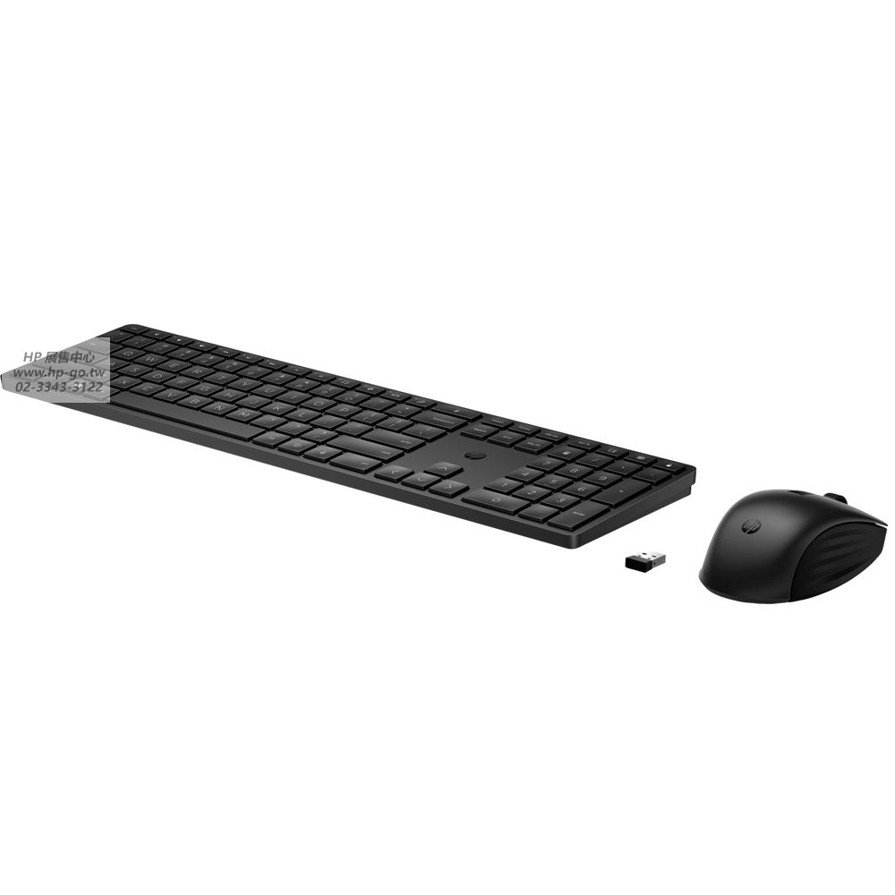 HP 惠普 655 Wireless Keyboard and Mouse Combo 無線鍵盤滑鼠組(4R009AA/20+個自訂鍵/USB接收器/玻璃桌面適用)