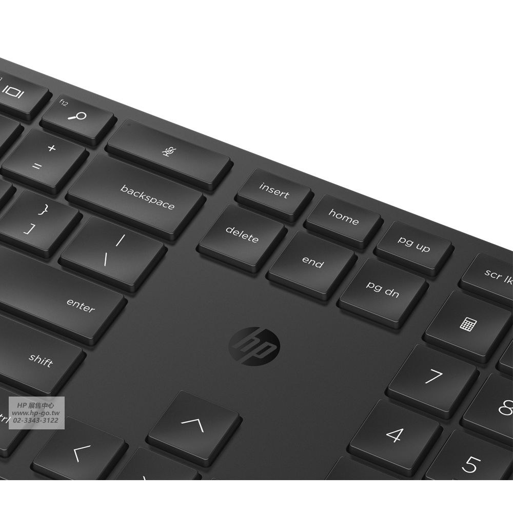 HP 惠普 655 Wireless Keyboard and Mouse Combo 無線鍵盤滑鼠組(4R009AA/20+個自訂鍵/USB接收器/玻璃桌面適用)