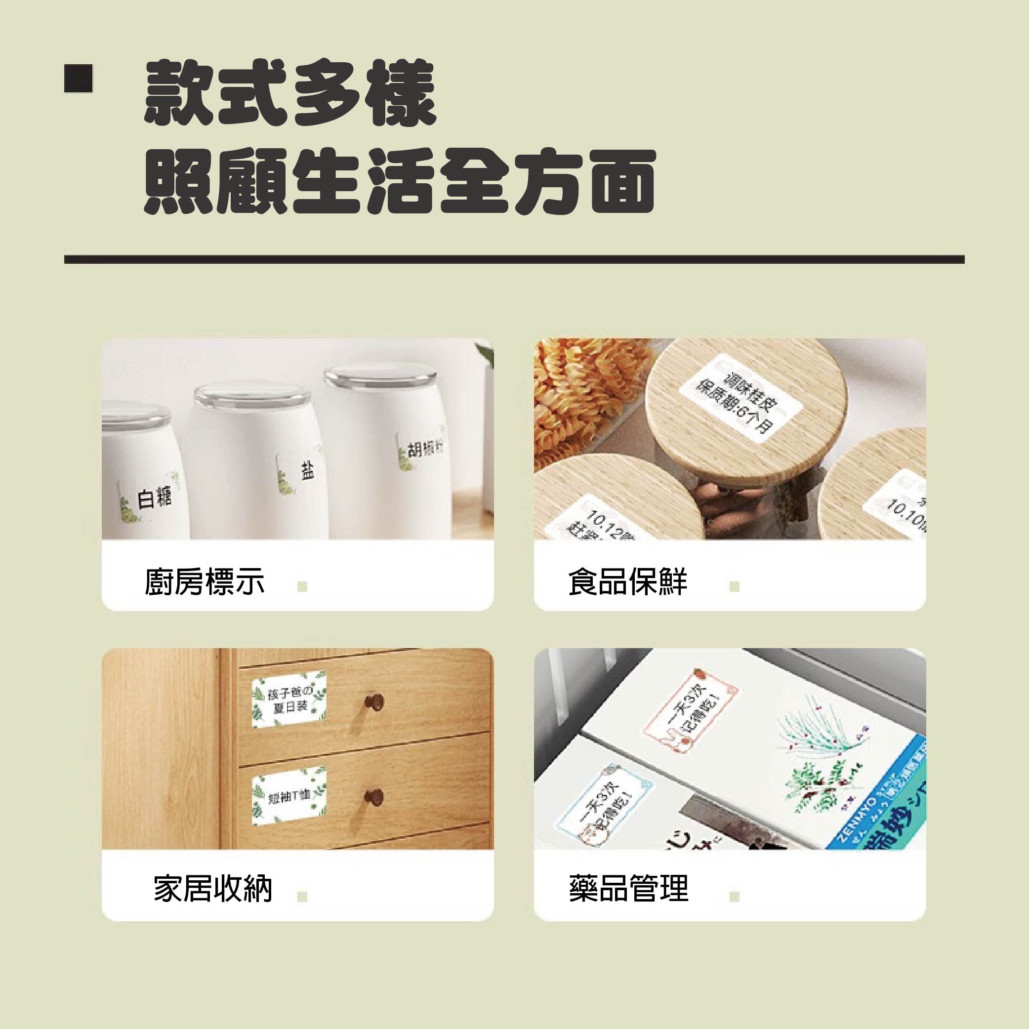 款式多樣照顧生活全方面白糖廚房標示孩子爸夏日T家居收納10.12赶食品保鮮调味桂皮保质期6个月天3次一天3次:记得吃!藥品管理10.10妙