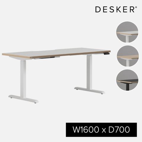 DESKER MOTION DESK 1600型 電動升降桌 160x70cm (辦公桌/環保板材/專人組裝)