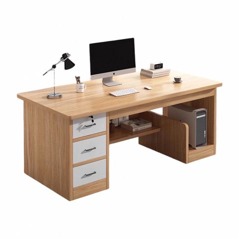 【匠俱】白墻電腦桌(家用電競桌 書桌 書架 臥室學習桌 辦公桌椅 遊戲桌)