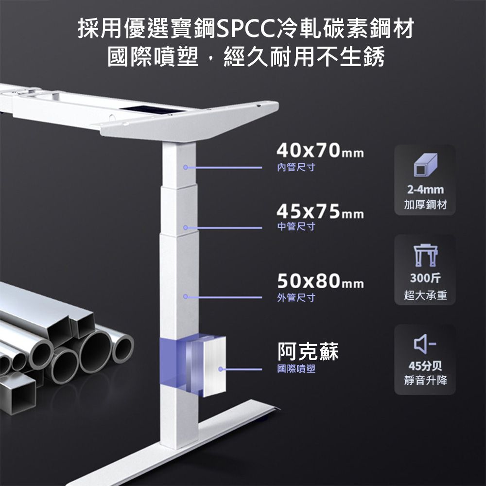  【集集客】智能自動電動升降桌 立式辦公電競桌  電腦桌/人體工學/工作桌 雙電機學習升降桌 辦公桌 升降書桌 4檔記憶手控器  1400*700*25mm