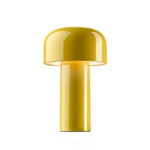 義大利 Flos Bellhop Battery Table Lamp 12.5xH21cm 現代小蘑菇 摩登造型 充電式 桌燈（亮面黃色）