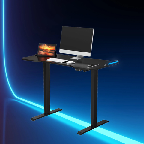 瑞米 Raymii VD2-12RGB 電競風格 RGB 電動升降桌 站立辦公電腦桌