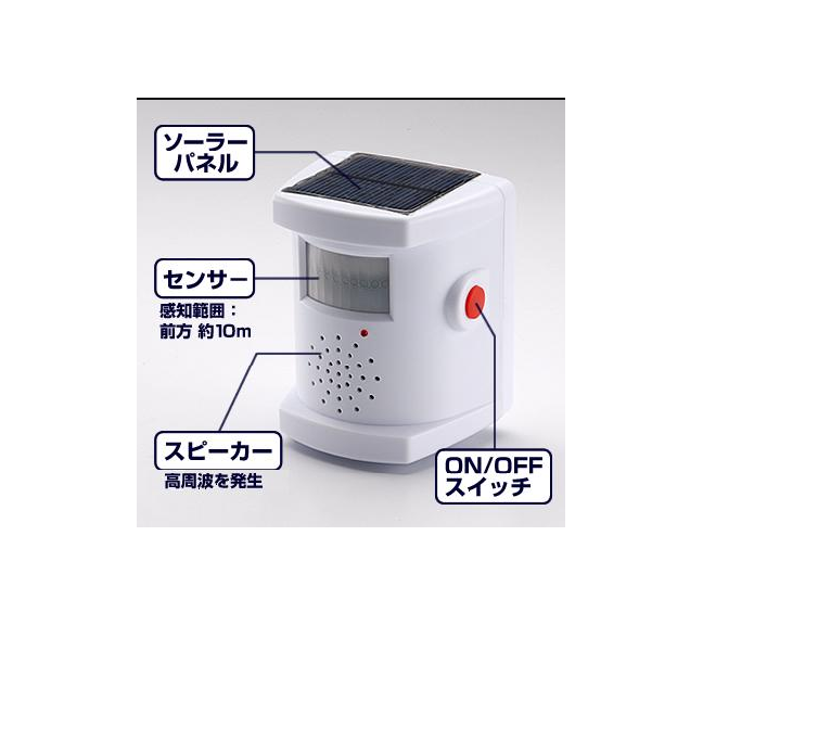  A138-太陽能充電超聲波驅鳥器