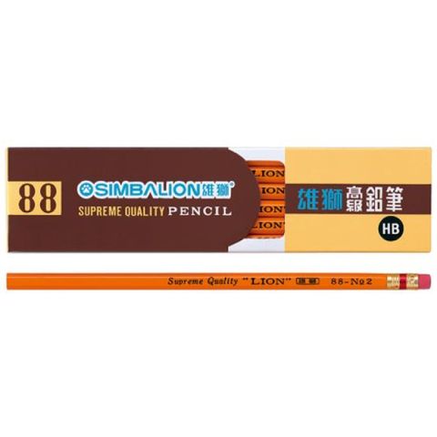 雄獅鉛筆88 NO2皮頭鉛筆