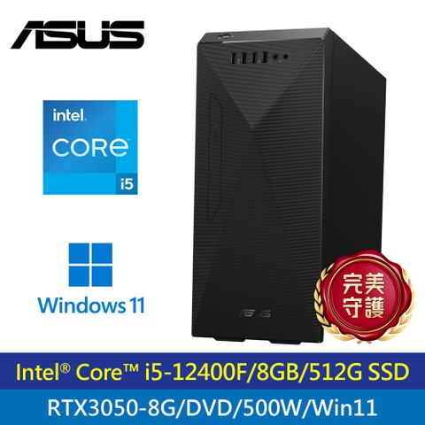 【ASUS 華碩】H-S501MD-51240F059W 12代i5+RTX3050i5-12400F/8G/512GB SSD/Win11