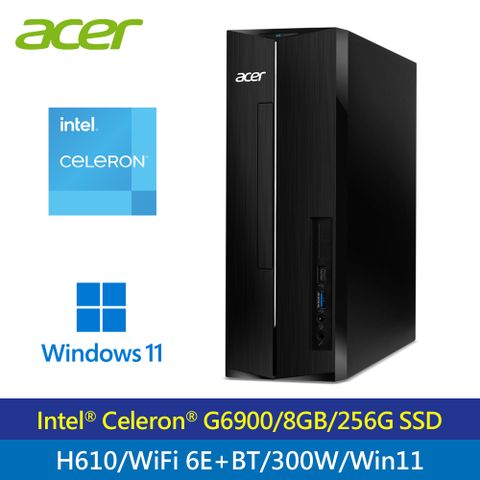 【Acer 宏碁】XC-1780 G6900 Win11 桌上型電腦G6900/8G/256G/W11