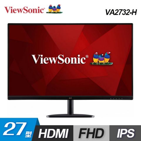 【ViewSonic 優派】VA2732-H 27型 IPS薄邊框顯示器三側薄邊框 提供無縫視覺體驗