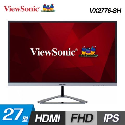 ViewSonic 優派 VX2776-SH 27型 時尚無邊框纖薄美型螢幕