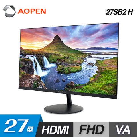 【Aopen 建碁】27SB2 H 27型 VA 薄邊框螢幕27吋/FHD/HDMI/喇叭/VA