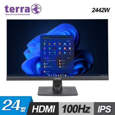 【terra 沃特曼】2442W 24型 IPS 不閃屏螢幕 有喇叭24型/FHD/喇叭/IPS