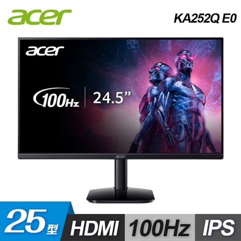 ACER 宏碁 KA252Q E0 25型 IPS 無邊框螢幕