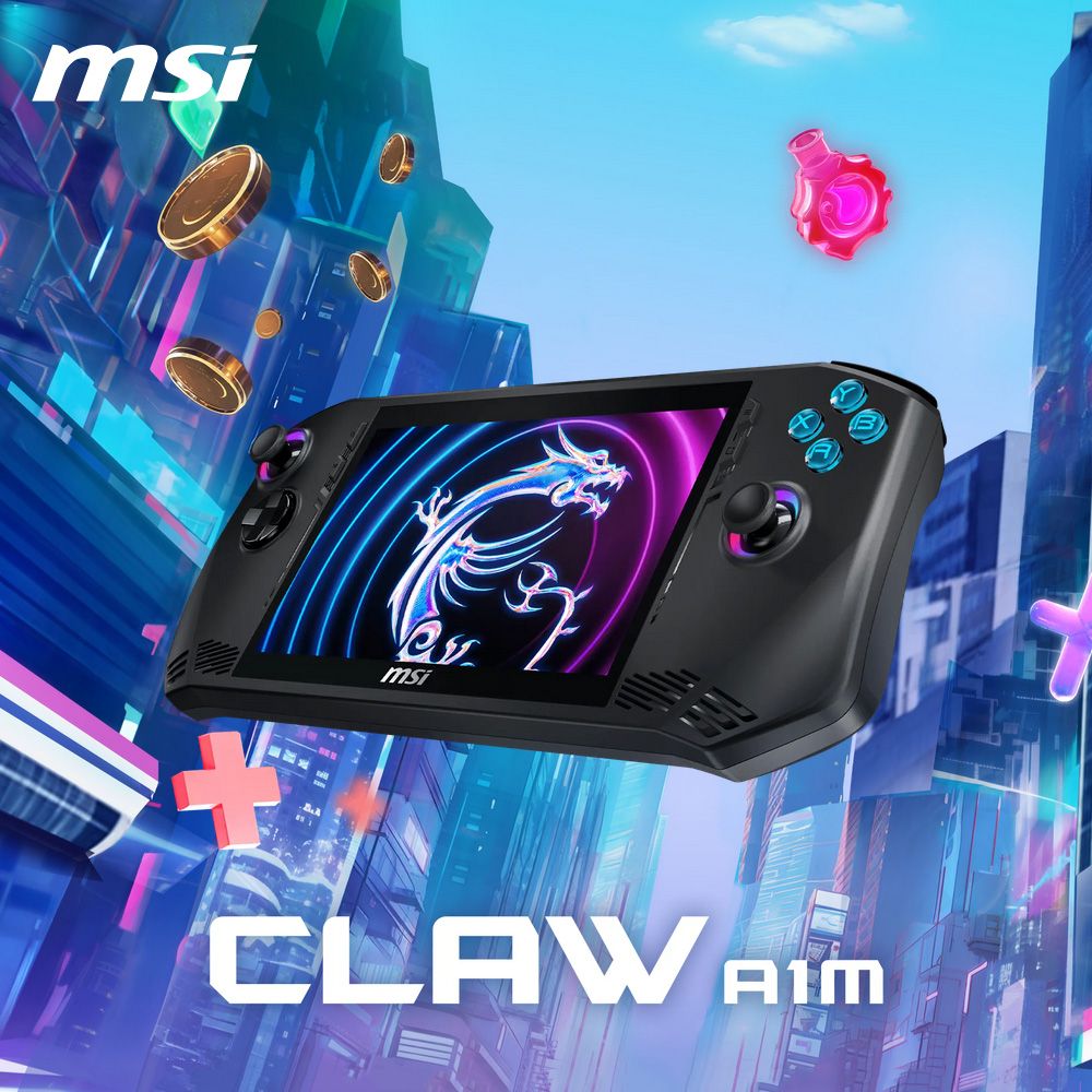  【MSI 微星】Claw A1M-026TW 1TB 高效能遊戲掌機