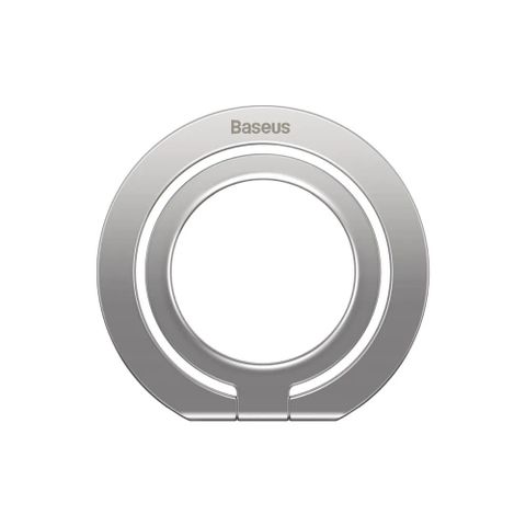 Baseus倍思 磁環系列 金屬折疊指環 單環支架｜銀色