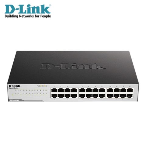 D-Link 友訊 DGS-1024C 24埠Gigabit非網管型交換器