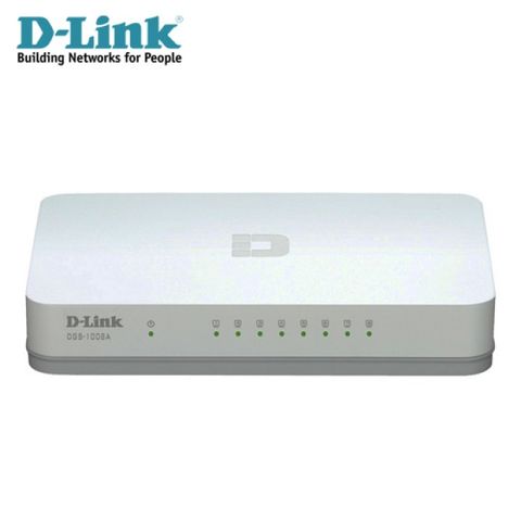 【D-Link 友訊】 DGS-1008A 8埠Giga交換器綠能技術，節能減碳