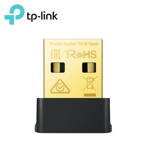 【TP-LINK】Archer T2UB Nano AC600 超迷你型 Wi-Fi 藍牙4.2 USB無線網卡內建雙天線，功能二合一