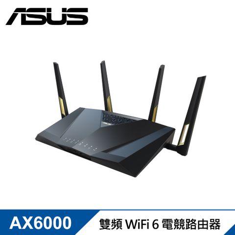 【ASUS 華碩】RT-AX88U PRO 雙頻 WiFi 6 電競無線路由器/分享器新世代電競專用機
