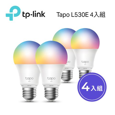 Tapo L530E 全彩WIFI智慧燈泡四入組