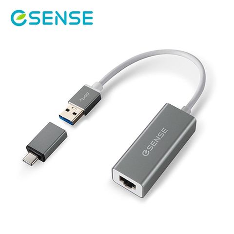 Esense 逸盛 USB3.0轉RJ45 轉接器