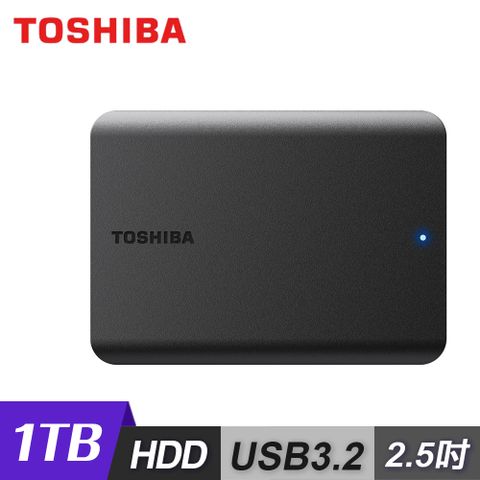 【Toshiba 東芝】Canvio Basics A5 1TB 2.5吋行動硬碟2.5吋外接式硬碟