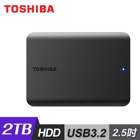 【Toshiba 東芝】Canvio Basics A5 2TB 2.5吋行動硬碟2.5吋外接式硬碟
