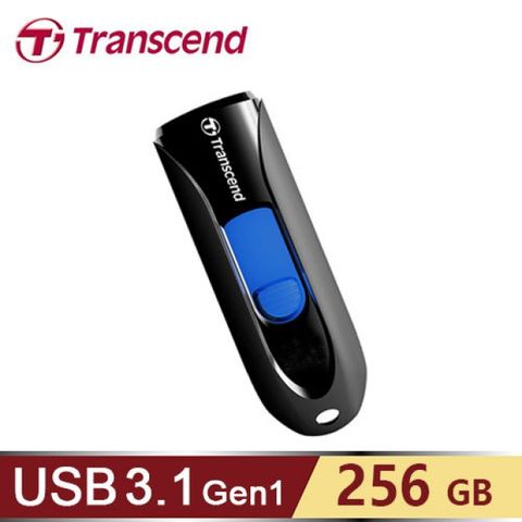 【Transcend 創見】JetFlash 790 256GB USB 3.1 隨身碟 黑色USB 3.1 Gen 1傳輸
