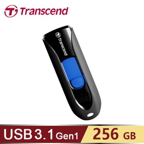 Transcend 創見 JetFlash 790 256GB USB 3.1 隨身碟 黑色