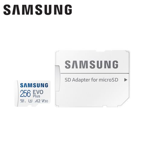 【Samsung 三星】2021 EVO Plus microSD 256GB 記憶卡4K∕運動攝影設備 適用