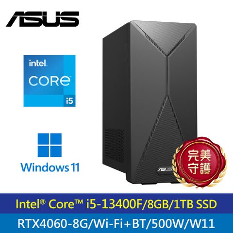 【ASUS 華碩】H-S501MER-513400002W i5 RTX4060 桌上型電腦i5-13400F/8G/1TB SSD/RTX4060 8G/Win11/三年保