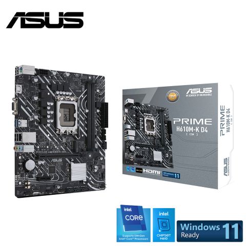 ASUS 華碩 PRIME H610M-K D4-CSM 主機板