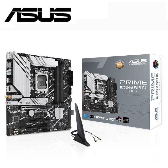 ASUS 華碩】PRIME B760M-A WIFI D4-CSM 主機板- PChome 24h購物