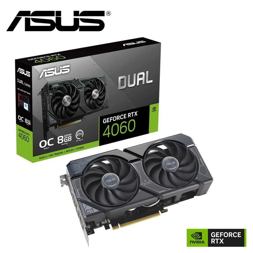 ASUS 華碩】DUAL-RTX4060-O8G 顯示卡- PChome 24h購物