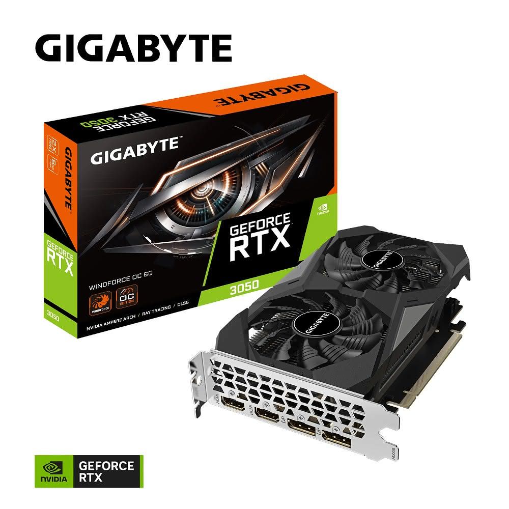 GIGABYTE 技嘉 GeForce RTX 3050 WINDFORCE OC 6G 顯示卡