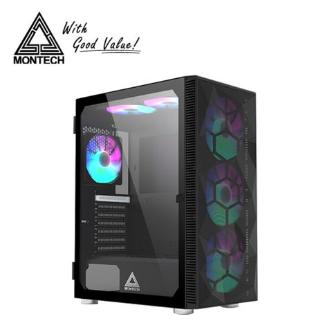 Montech X3 MESH 電腦機殼 (黑/白) - ATX 中塔式