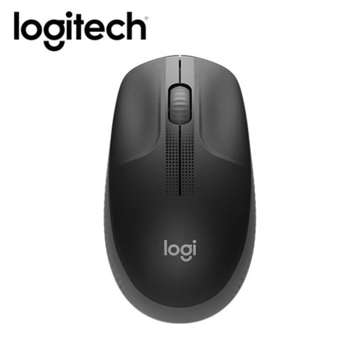 【Logitech 羅技】M190 全尺寸無線滑鼠 - 木炭黑