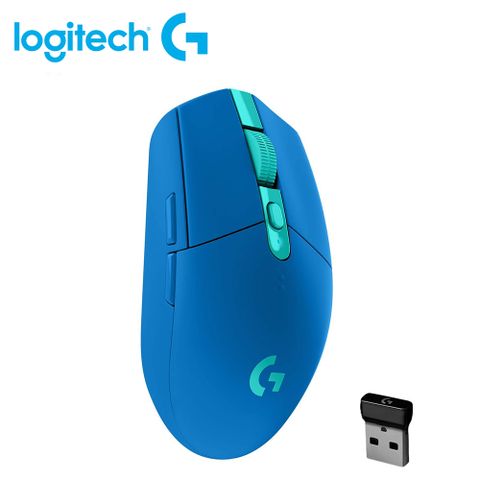 【logitech 羅技】G304 Lightspeed 無線電競遊戲滑鼠 - 炫光藍LIGHTSPEED 無線技術