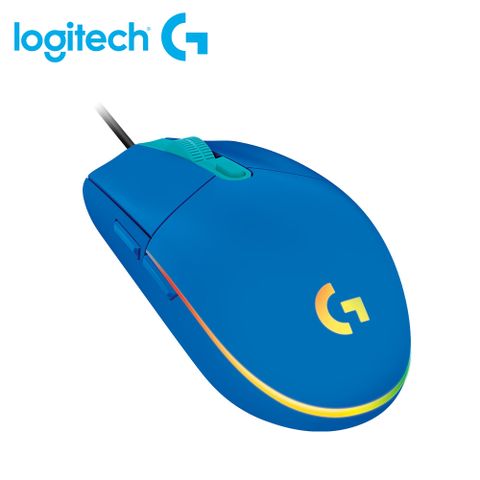 【Logitech 羅技】G102 第二代 RGB 炫彩遊戲滑鼠 - 炫光藍遊戲等級8000 DPI感應器