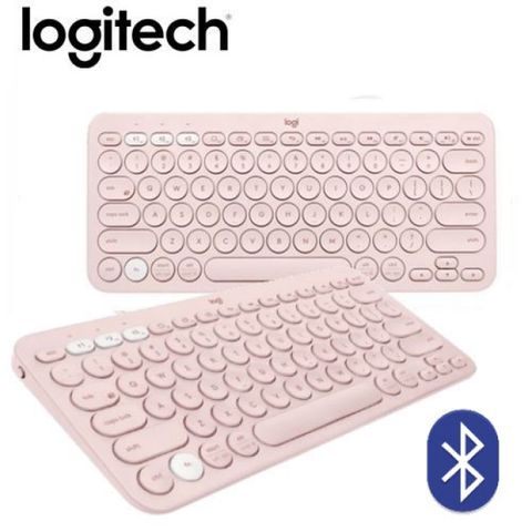 【Logitech 羅技】K380 多工藍芽鍵盤-玫瑰粉EasySwitch 快速切換三裝置