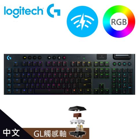 【Logitech 羅技】G913 TACTILE 無線機械鍵盤 類茶軸低平鍵帽、纖薄外型、鋁合金上蓋
