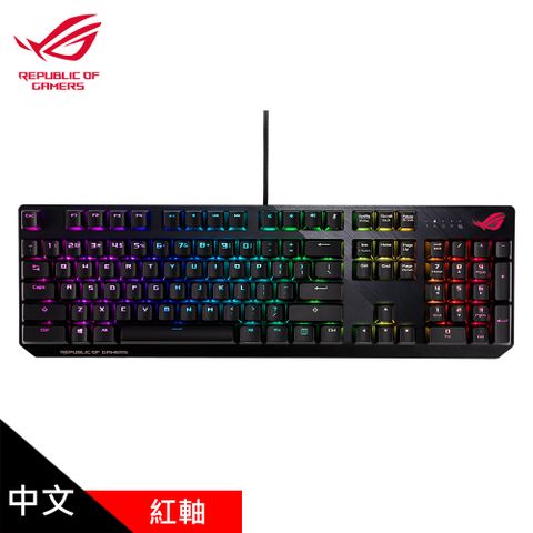 ASUS 華碩 ROG Strix Scope NX RGB 機械式電競鍵盤 紅軸